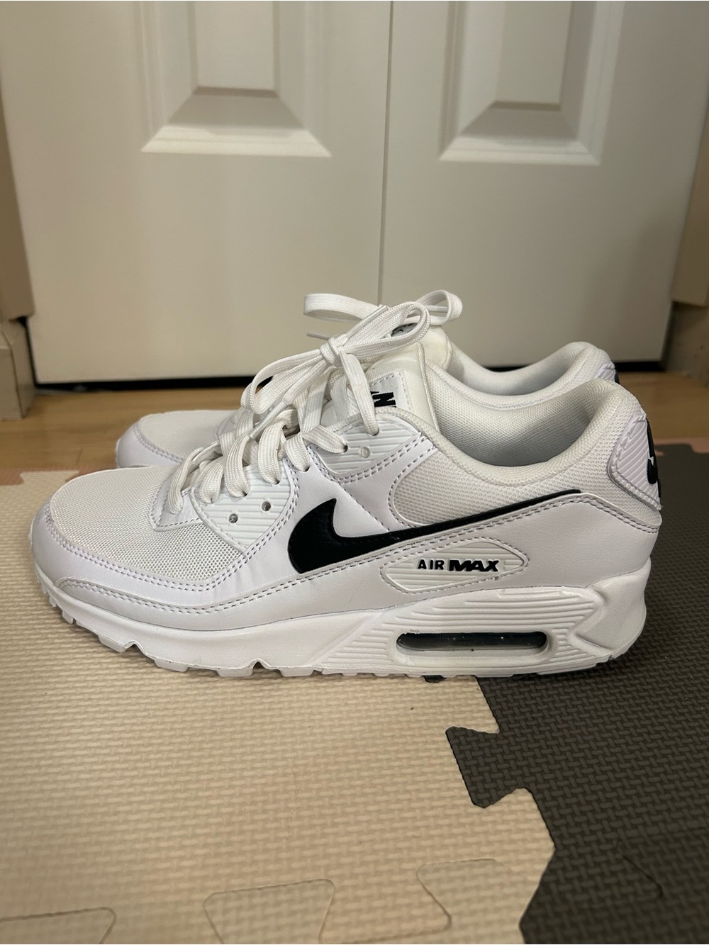 Nike Women’s White and Black Air Max Sneakers